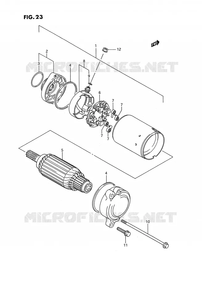 STARTER MOTOR Suzuki MOTO 1400 INTRUDER 1988  VS1400GLFJ(E2)