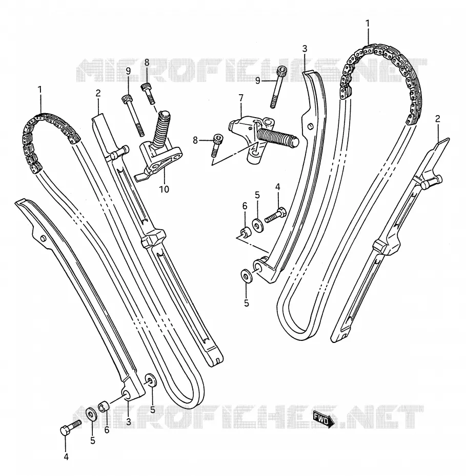 TIMING Suzuki MOTO 1400 INTRUDER 1987  VS1400GLPH(E28)