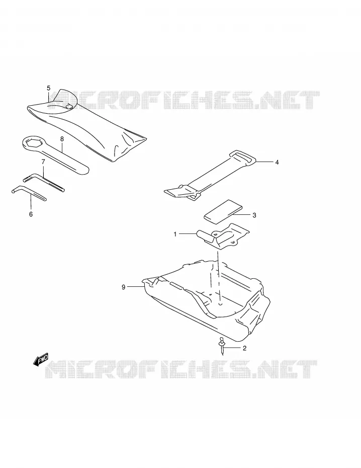 TOOL BOX Suzuki MOTO 800 MARAUDER 2004  VZ800K4(E3/E28)
