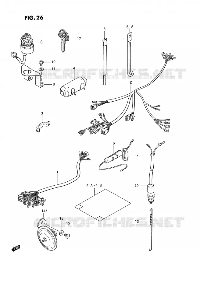 WIRING HARNESS Suzuki MOTO 185 TS-ER 1992  TS185ERN(E24)