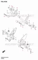 FOOTREST (SV650,SV650A) for Suzuki SV 650 2023