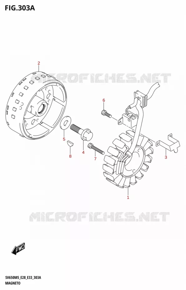 IGNITION Suzuki MOTO 650 SV 2025  SV650A 2025 M5 (E28)