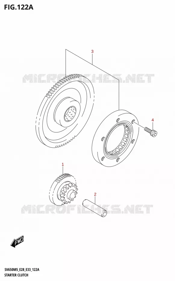 STARTER MOTOR CLUTCH Suzuki MOTO 650 SV 2025  SV650A 2025 M5 (E28)