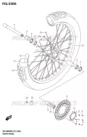 FRONT WHEEL (DR Z400SRJ) for Suzuki DR-Z 400 2025