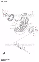 REAR WHEEL (DR Z400SRJ) for Suzuki DR-Z 400 2025