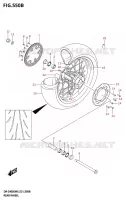 REAR WHEEL (DR Z400SRL) for Suzuki DR-Z 400 2025