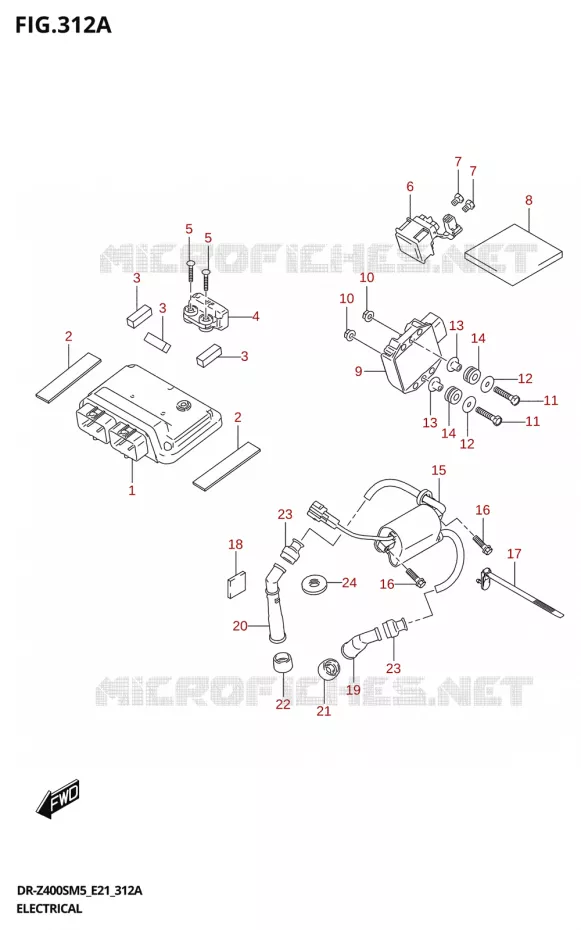ELECTRICAL Suzuki MOTO 400 DR-Z 2025  DR-Z400S 2025 M5 (E21)