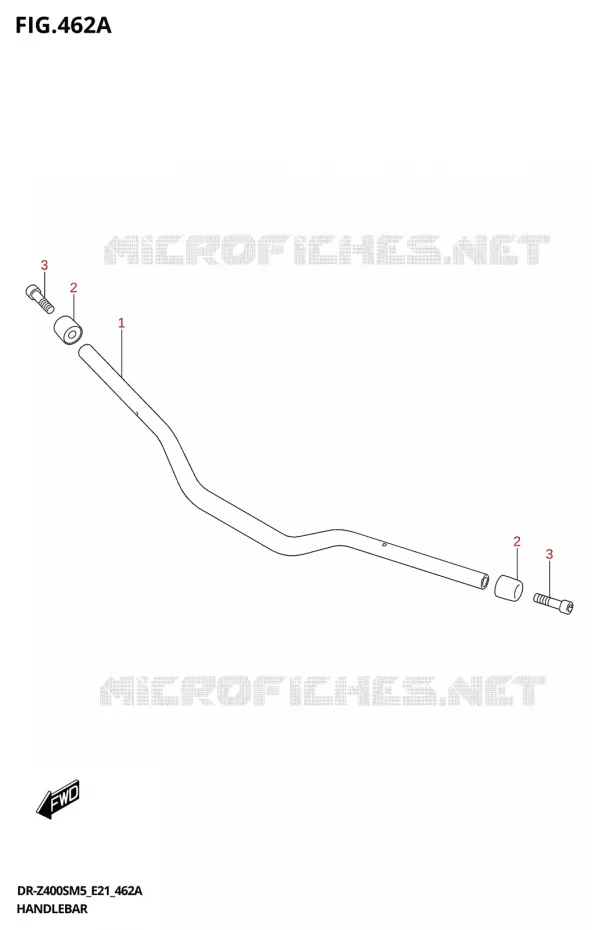 HANDLEBAR Suzuki MOTO 400 DR-Z 2025  DR-Z400S 2025 M5 (E21)