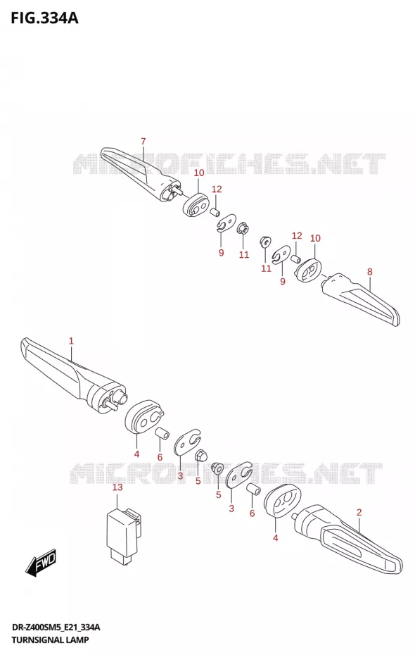 INDICATORS Suzuki MOTO 400 DR-Z 2025  DR-Z400S 2025 M5 (E21)