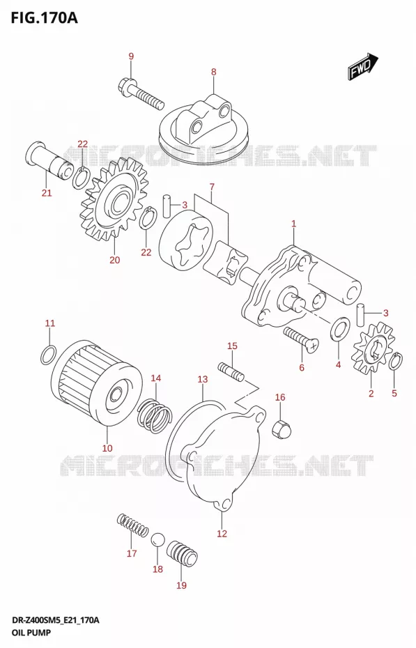 OIL PUMP Suzuki MOTO 400 DR-Z 2025  DR-Z400S 2025 M5 (E21)