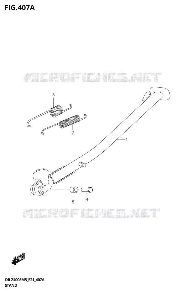 STAND (DR-Z400SRJ) Suzuki MOTO 400 DR-Z 2025  DR-Z400S 2025 M5 (E21)