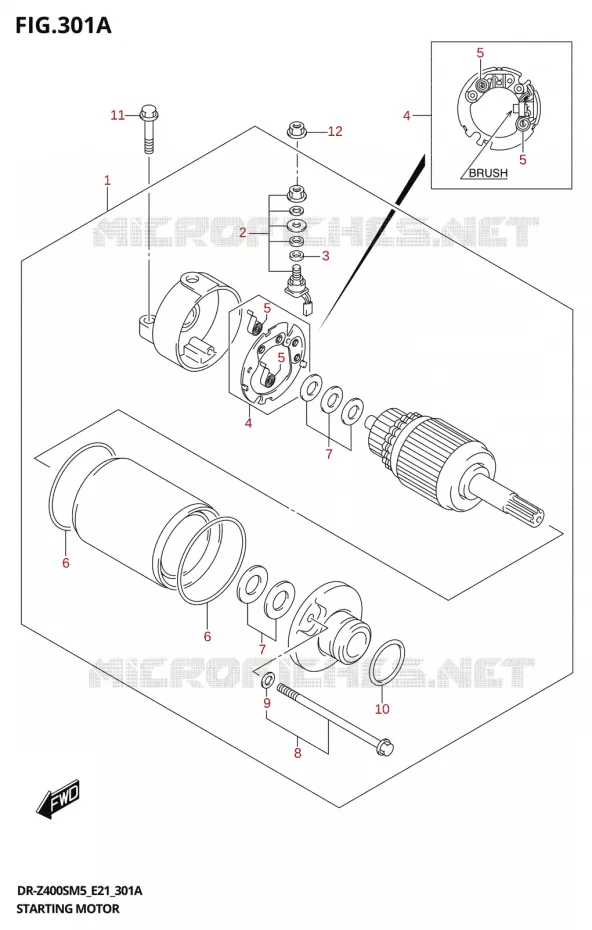 STARTER MOTOR Suzuki MOTO 400 DR-Z 2025  DR-Z400S 2025 M5 (E21)
