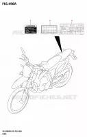 LABEL (E03) for Suzuki DR-Z 400 2025