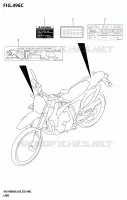 LABEL (E33) for Suzuki DR-Z 400 2025