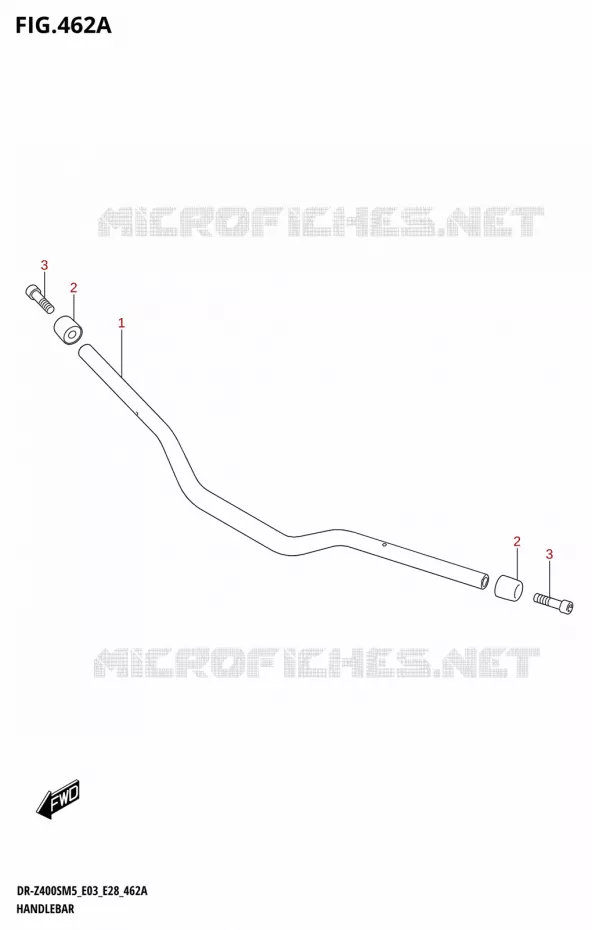 HANDLEBAR Suzuki MOTO 400 DR-Z 2025  DR-Z400SRJ 2025 M5 (E28)