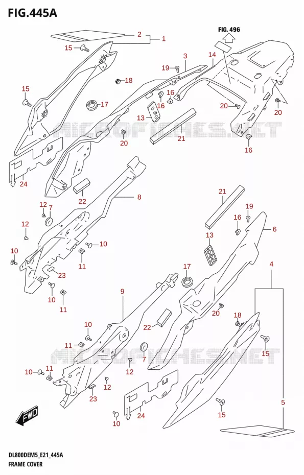 FAIRING Suzuki MOTO 800 V-STROM 2025  DL800DERC 2025 M5 (E21)