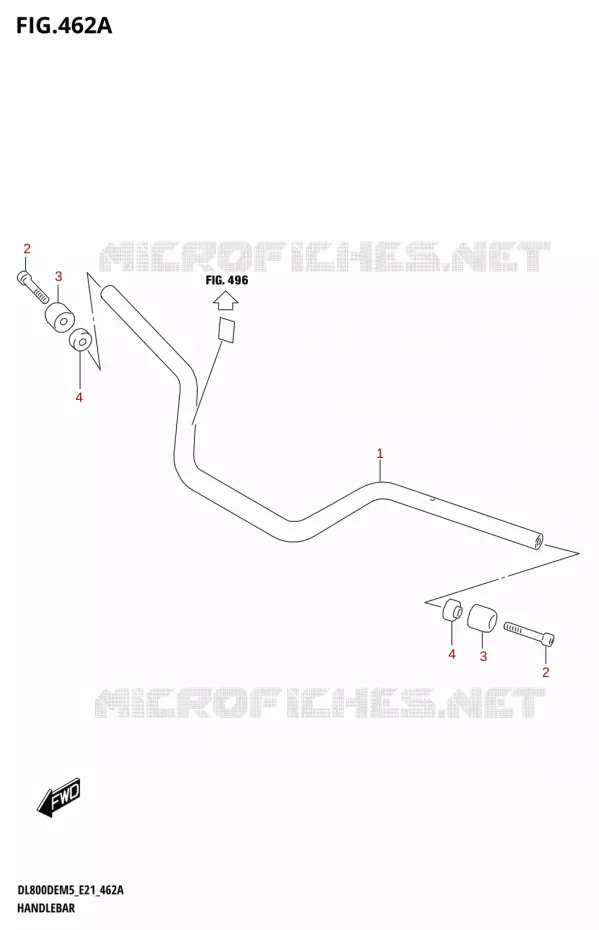 HANDLEBAR Suzuki MOTO 800 V-STROM 2025  DL800DERC 2025 M5 (E21)