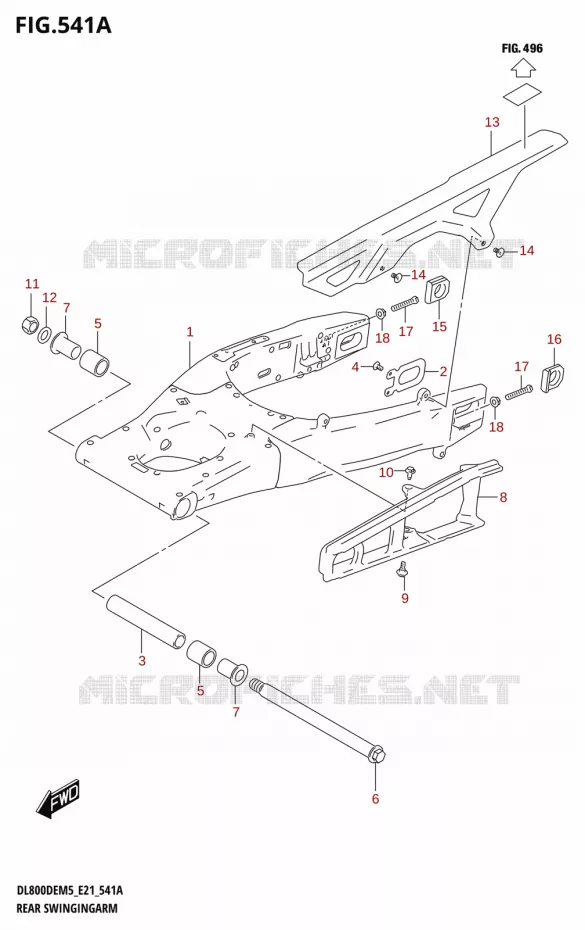 SWINGARM Suzuki MOTO 800 V-STROM 2025  DL800DERC 2025 M5 (E21)