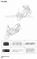 LABEL (E33) for Suzuki V-STROM 800 2025