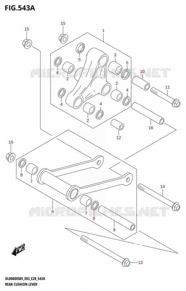 SHOCK ABSORBER LINKAGE Suzuki MOTO 800 V-STROM 2025  DL800DERC 2025 M5 (E28)