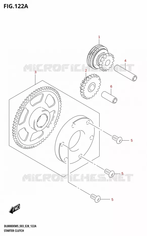 STARTER MOTOR CLUTCH Suzuki MOTO 800 V-STROM 2025  DL800DERC 2025 M5 (E28)
