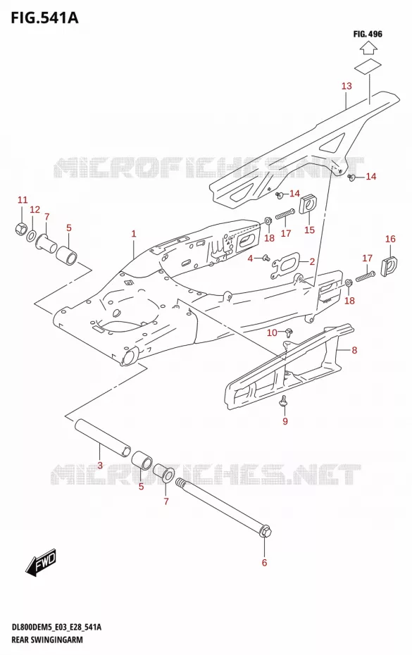 SWINGARM Suzuki MOTO 800 V-STROM 2025  DL800DERC 2025 M5 (E28)