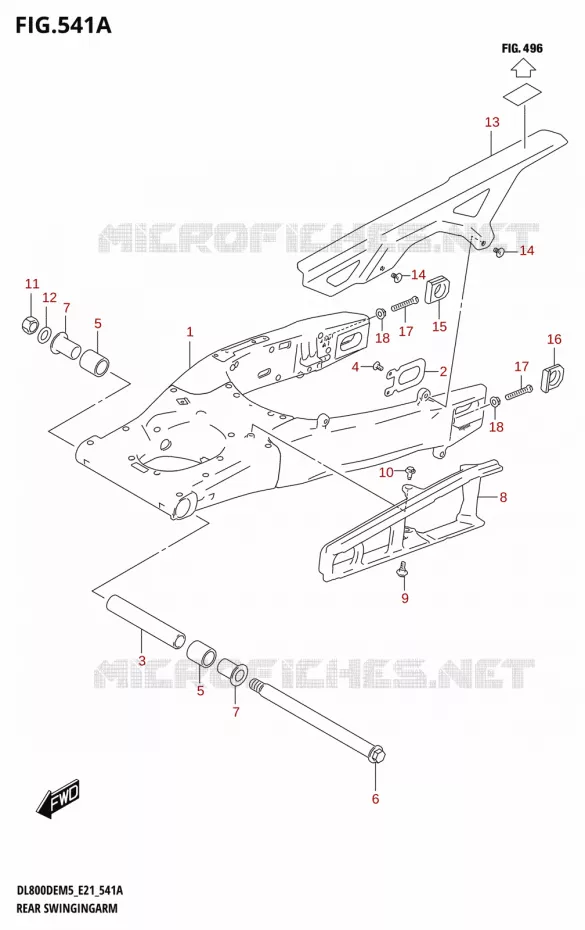 SWINGARM Suzuki MOTO 800 V-STROM 2025  DL800DEUC 2025 M5 (E21)