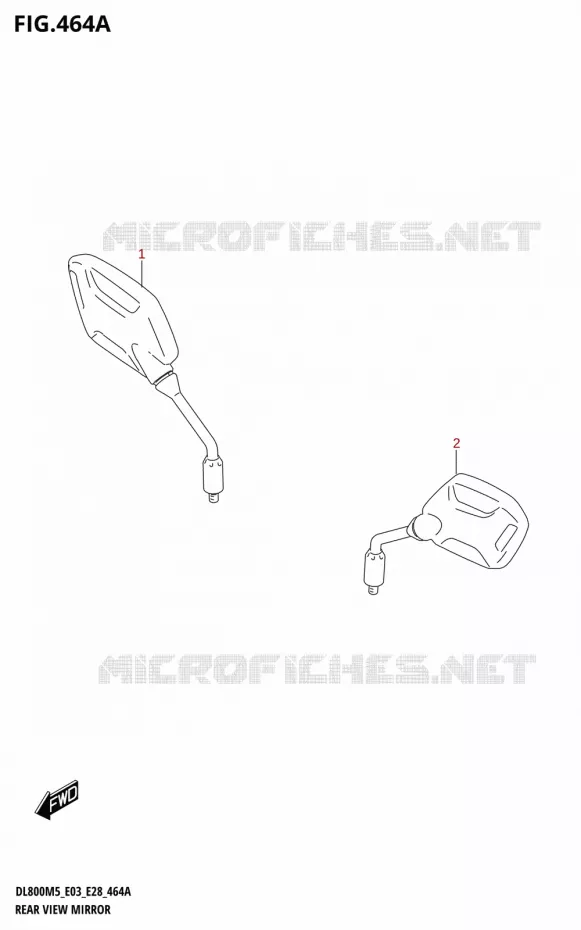 MIRRORS Suzuki MOTO 800 V-STROM 2025  DL800RQ 2025 M5 (E28)