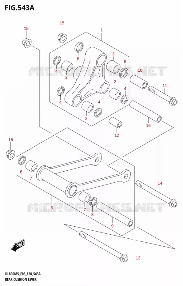 SHOCK ABSORBER LINKAGE Suzuki MOTO 800 V-STROM 2025  DL800RQ 2025 M5 (E28)