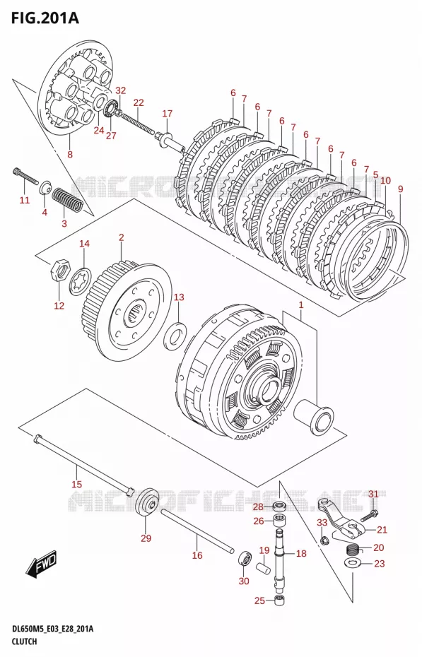 CLUTCH Suzuki MOTO 650 V-STROM 2025  DL650A 2025 M5 (E28)