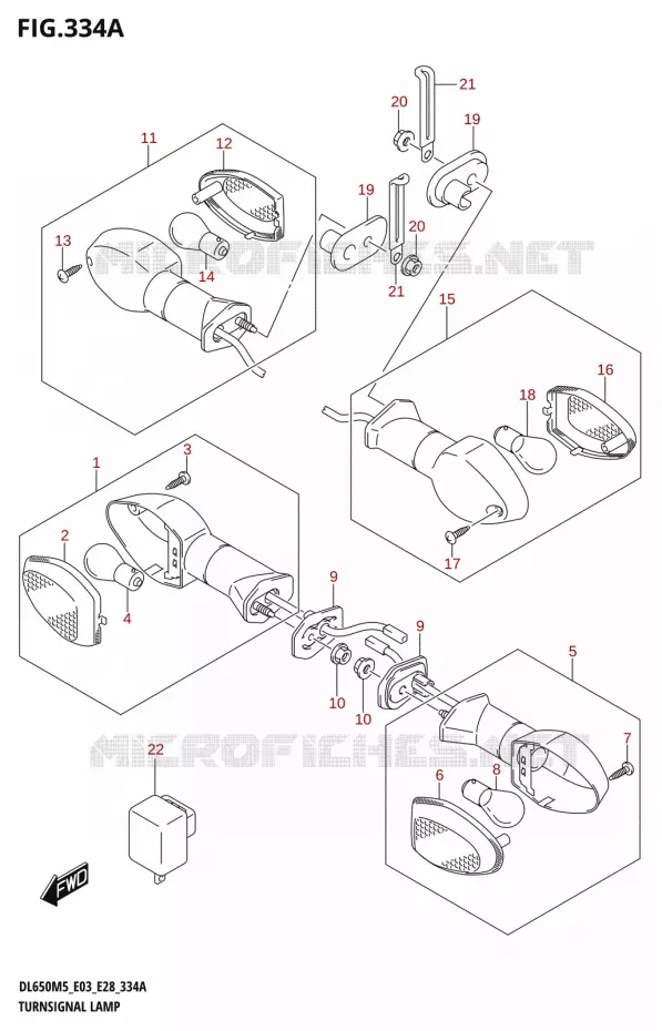 INDICATORS Suzuki MOTO 650 V-STROM 2025  DL650A 2025 M5 (E28)