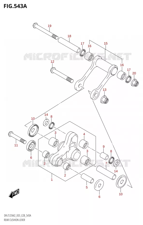 SHOCK ABSORBER LINKAGE Suzuki MOTO 125 DR-Z 2022  DR-Z125 2022 M2 (E28)