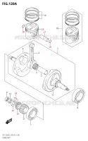 CRANKSHAFT for Suzuki DR-Z 125 2023
