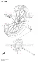 FRONT WHEEL (DR Z125L:E28) for Suzuki DR-Z 125 2023