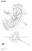 FRONT WHEEL (DR Z125L:E33) for Suzuki DR-Z 125 2023