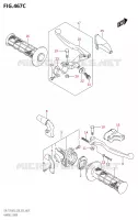 LEVERS   HANDGRIPS (DR Z125L:E33) for Suzuki DR-Z 125 2023