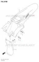 REAR FENDER (DR Z125L:E28) for Suzuki DR-Z 125 2023