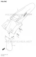REAR FENDER (DR Z125L:E33) for Suzuki DR-Z 125 2023