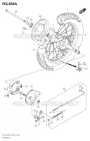 REAR WHEEL (DR Z125:E28) for Suzuki DR-Z 125 2023