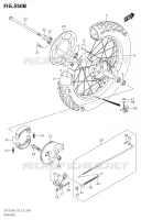 REAR WHEEL (DR Z125L:E28) for Suzuki DR-Z 125 2023