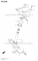 STEERING COLUMN (DR Z125L:E28) for Suzuki DR-Z 125 2023