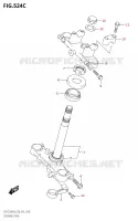 STEERING COLUMN (DR Z125L:E33) for Suzuki DR-Z 125 2023