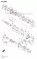TRANSMISSION (DR Z125L:E33) for Suzuki DR-Z 125 2023