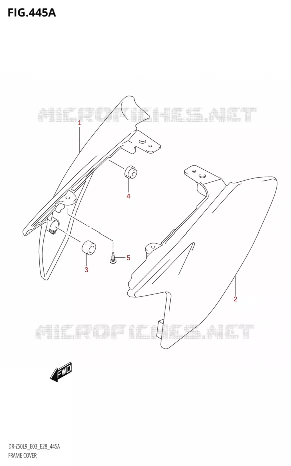 FAIRING Suzuki MOTO 50 DR 2019  DR-Z50 2019 L9 (E28)