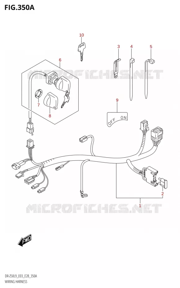 WIRING HARNESS Suzuki MOTO 50 DR 2019  DR-Z50 2019 L9 (E28)