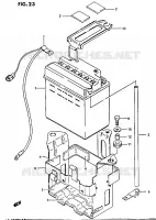 BATTERY for Suzuki OZARK 230 1987