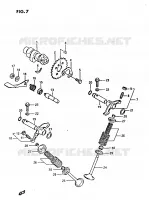 CAM SHAFT   VALVE for Suzuki OZARK 230 1987