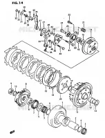 CLUTCH for Suzuki OZARK 230 1987