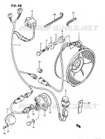 COOLING FAN for Suzuki OZARK 230 1987