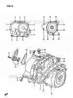 CRANKCASE COVER for Suzuki OZARK 230 1987